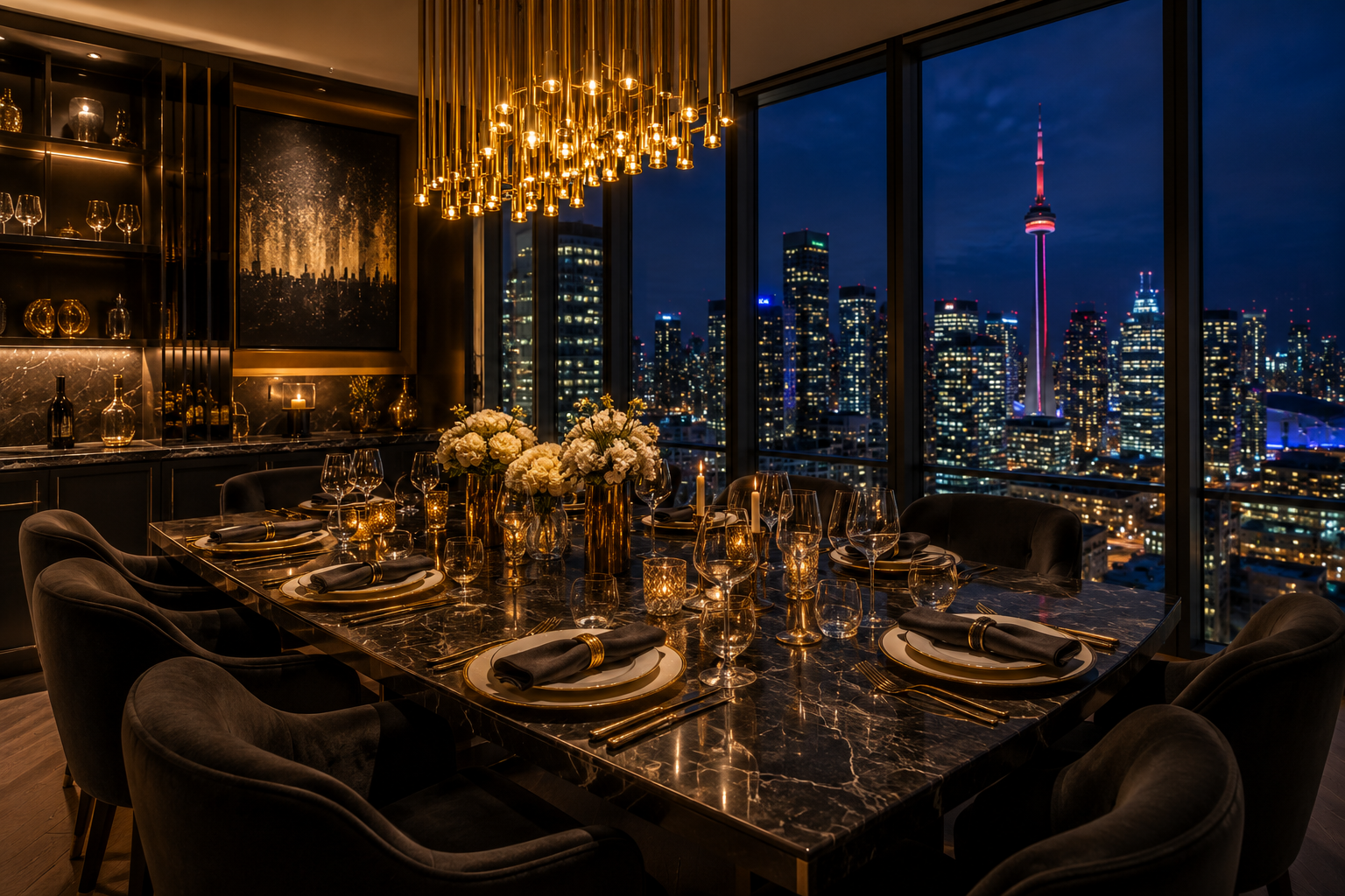 Elegant dining room furniture
