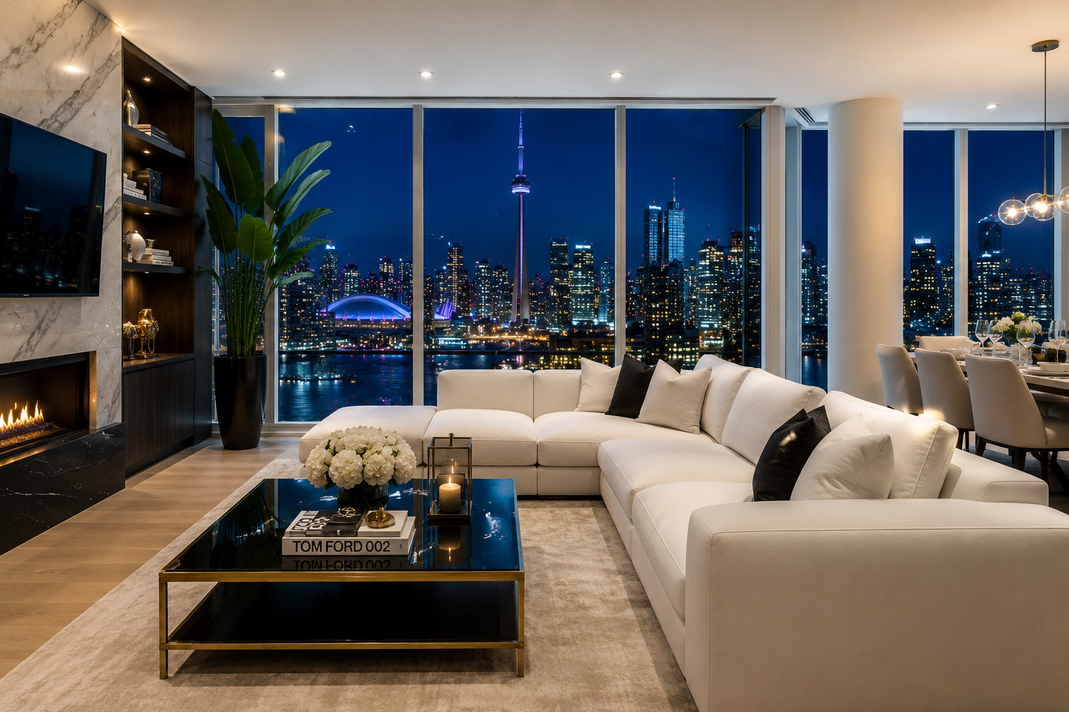 Luxury furnished living room